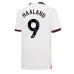 Manchester City Erling Haaland #9 Voetbalkleding Uitshirt 2023-24 Korte Mouwen